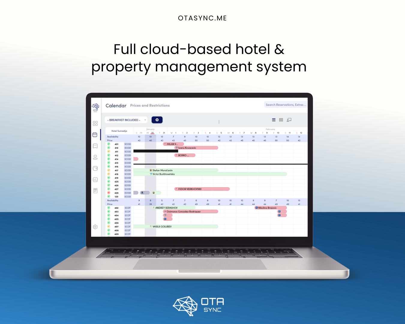 screenshot of OTA Sync